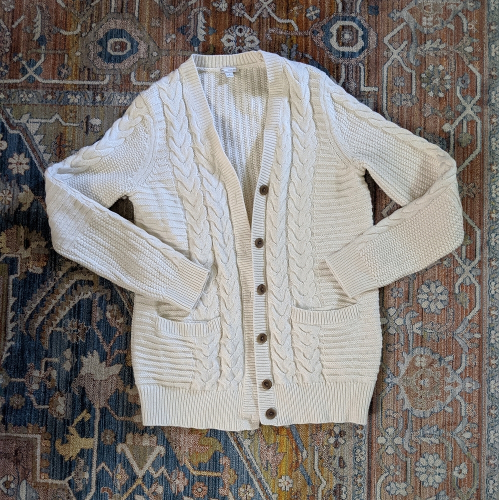 Wool blend gap long cardigan sweater.
